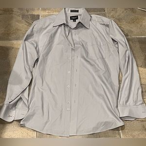 Mens Large Omega Italy Casual Button Down Shirt